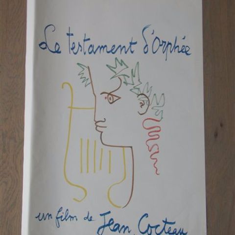 'Le testament d'Orphee' (Jean Cocteau) Belgian Affichette